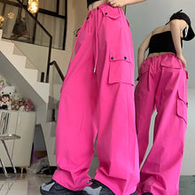 画像をギャラリービューアに読み込む, カーゴパンツダンス衣装ヒップホップHIPHOP原宿系ファッションダンサー ヒップホップガーリー系ゆったりハイウエスト