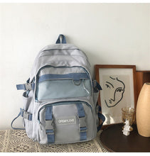 画像をギャラリービューアに読み込む, 大容量カジュアルバッグ バックパックリュック韓国風おしゃれ 中学 大学 学生 シンプル 通勤 軽量通学