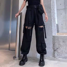 画像をギャラリービューアに読み込む, 韓国 スタイル ストリート スケーター ステージ衣装 ダンス衣装 ロングパンツ原宿 個性派 パンツカーゴパンツ