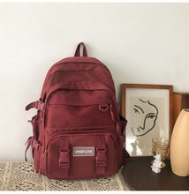 画像をギャラリービューアに読み込む, 大容量カジュアルバッグ バックパックリュック韓国風おしゃれ 中学 大学 学生 シンプル 通勤 軽量通学