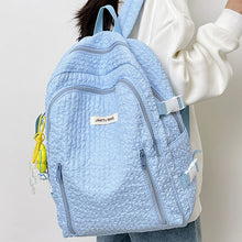画像をギャラリービューアに読み込む, 韓国ファッションふんわりリュックカジュアル ワッフルバッグくしゅフワバックパック通勤 通学