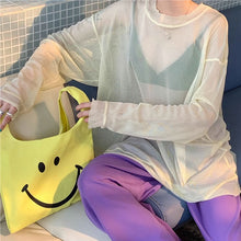 画像をギャラリービューアに読み込む, 長袖 メッシュトップス 透け感ダンス 衣装 個性的 服 ストリート系シャツレディース韓国ファッション