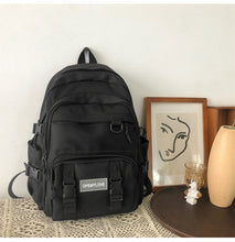 画像をギャラリービューアに読み込む, 大容量カジュアルバッグ バックパックリュック韓国風おしゃれ 中学 大学 学生 シンプル 通勤 軽量通学