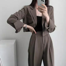画像をギャラリービューアに読み込む, 2点セットアップジャケットとパンツ通勤洋服気質ファッションスーツセット