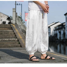 画像をギャラリービューアに読み込む, ストリート系シンプルゆったりカジュアルパンツメンズクールな生地ドラゴンパターン