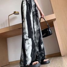 画像をギャラリービューアに読み込む, 原宿系ダンス洋服ハイウエスト タイダイパンツボトムス イージーパンツレデイーズカジュアルパンツシフォンワイドレッグパンツ