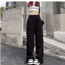 画像をギャラリービューアに読み込む, 原宿系ダンス洋服カーゴパンツウエストゴムカジュアル ストリート系個性的 服 パンツレデイーズ
