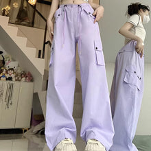 画像をギャラリービューアに読み込む, カーゴパンツダンス衣装ヒップホップHIPHOP原宿系ファッションダンサー ヒップホップガーリー系ゆったりハイウエスト