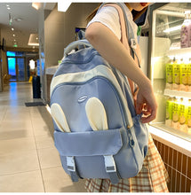画像をギャラリービューアに読み込む, 大容量防水リュックかわいいサうさ耳バックパック学生通学韓国ファッションカレッジ風