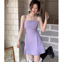 画像をギャラリービューアに読み込む, 韓国っぱ夏 エレガントパープル ジャケット&ワンピース セットアップ フォーマル オフィスカジュアル 2点セット