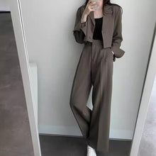 画像をギャラリービューアに読み込む, 2点セットアップジャケットとパンツ通勤洋服気質ファッションスーツセット
