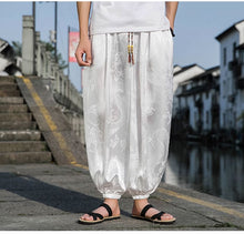 画像をギャラリービューアに読み込む, ストリート系シンプルゆったりカジュアルパンツメンズクールな生地ドラゴンパターン