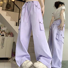 画像をギャラリービューアに読み込む, カーゴパンツダンス衣装ヒップホップHIPHOP原宿系ファッションダンサー ヒップホップガーリー系ゆったりハイウエスト