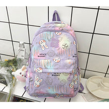 画像をギャラリービューアに読み込む, 大容量防水リュックサック 通学 バックパック 学生 シンプル 通勤 軽量うさぎ柄かわいい韓国っぱパック