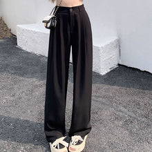画像をギャラリービューアに読み込む, 韓国ファッションフレアパンツ美脚見えカジュアルレデイーズ気質パンツレデイーズハイウエストパンツ