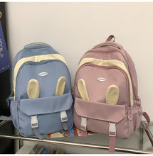 画像をギャラリービューアに読み込む, 大容量防水リュックかわいいサうさ耳バックパック学生通学韓国ファッションカレッジ風