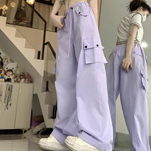 画像をギャラリービューアに読み込む, カーゴパンツダンス衣装ヒップホップHIPHOP原宿系ファッションダンサー ヒップホップガーリー系ゆったりハイウエスト