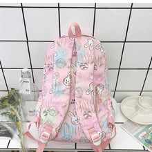 画像をギャラリービューアに読み込む, 大容量防水リュックサック 通学 バックパック 学生 シンプル 通勤 軽量うさぎ柄かわいい韓国っぱパック