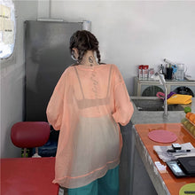 画像をギャラリービューアに読み込む, 長袖 メッシュトップス 透け感ダンス 衣装 個性的 服 ストリート系シャツレディース韓国ファッション