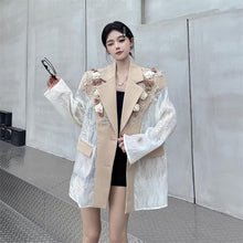 画像をギャラリービューアに読み込む, モード系 刺繍 長袖 ビッグシルエット ゆめかわいい 奇抜 派手 ジャケット トップス ダンス 衣装 ヒップホップ コスチューム 韓国ファッション 大きいサイズ 個性的 服 原宿系 オーバーサイズ レディース ガールズ きれいめ