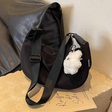 画像をギャラリービューアに読み込む, 学生カジュアルナイロンリュック女性新型潮韓版ギョーザバッグ100枚入り大容量斜めショルダーバッグ