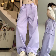 画像をギャラリービューアに読み込む, カーゴパンツダンス衣装ヒップホップHIPHOP原宿系ファッションダンサー ヒップホップガーリー系ゆったりハイウエスト