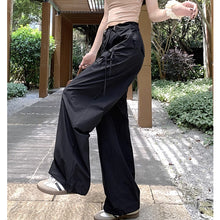 画像をギャラリービューアに読み込む, ドーパミンデザイン ワークパンツ ワイドレッグ プリーツ ストリングウエスト レディース登山パンツ 春夏 レデイーズ