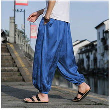 画像をギャラリービューアに読み込む, ストリート系シンプルゆったりカジュアルパンツメンズクールな生地ドラゴンパターン
