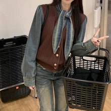 画像をギャラリービューアに読み込む, ニットセーターシャツブラウス韓国っぱカジュアルレデイーズ気質