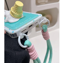 画像をギャラリービューアに読み込む, かわいい韓国っぱアイスクリームリストランヤード個性と創造性iPhone ケース iPhone 15ケース iPhone14 ケースiPhone 13ケース