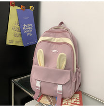 画像をギャラリービューアに読み込む, 大容量防水リュックかわいいサうさ耳バックパック学生通学韓国ファッションカレッジ風
