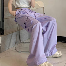 画像をギャラリービューアに読み込む, カーゴパンツダンス衣装ヒップホップHIPHOP原宿系ファッションダンサー ヒップホップガーリー系ゆったりハイウエスト