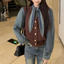 画像をギャラリービューアに読み込む, ニットセーターシャツブラウス韓国っぱカジュアルレデイーズ気質