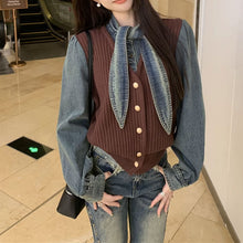 画像をギャラリービューアに読み込む, ニットセーターシャツブラウス韓国っぱカジュアルレデイーズ気質