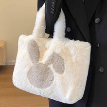 画像をギャラリービューアに読み込む, モコモコバッグ女性大容量新型秋冬手提げショルダーバッグ冬のモコモコバッグ通勤トートバッグ