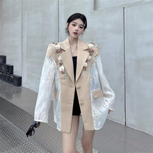 画像をギャラリービューアに読み込む, モード系 刺繍 長袖 ビッグシルエット ゆめかわいい 奇抜 派手 ジャケット トップス ダンス 衣装 ヒップホップ コスチューム 韓国ファッション 大きいサイズ 個性的 服 原宿系 オーバーサイズ レディース ガールズ きれいめ