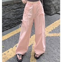 画像をギャラリービューアに読み込む, ドーパミンデザイン ワークパンツ ワイドレッグ プリーツ ストリングウエスト レディース登山パンツ 春夏 レデイーズ
