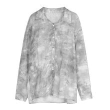 画像をギャラリービューアに読み込む, タイダイレトロシャツ レディース 春夏ルーズシルエット 長袖UVカットトップス