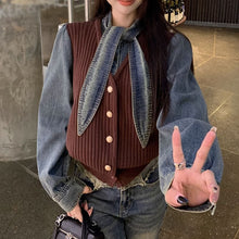 画像をギャラリービューアに読み込む, ニットセーターシャツブラウス韓国っぱカジュアルレデイーズ気質