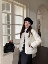 画像をギャラリービューアに読み込む, Poloポロカラーコットンコート秋冬厚くて暖かいルーズコットンコート韓国ファッションレデイーズカジュアトップス