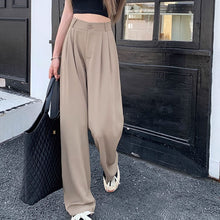 画像をギャラリービューアに読み込む, 韓国ファッションフレアパンツ美脚見えカジュアルレデイーズ気質パンツレデイーズハイウエストパンツ