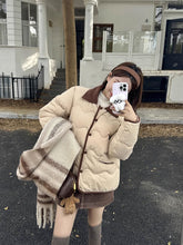 画像をギャラリービューアに読み込む, Poloポロカラーコットンコート秋冬厚くて暖かいルーズコットンコート韓国ファッションレデイーズカジュアトップス