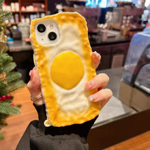 画像をギャラリービューアに読み込む, かわいいiphoneケース目玉焼き スマホグリップシリコンiphone 13 iphone 14 iphone 15 iphone 16ファッションケース