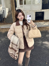 画像をギャラリービューアに読み込む, Poloポロカラーコットンコート秋冬厚くて暖かいルーズコットンコート韓国ファッションレデイーズカジュアトップス