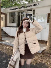 画像をギャラリービューアに読み込む, Poloポロカラーコットンコート秋冬厚くて暖かいルーズコットンコート韓国ファッションレデイーズカジュアトップス