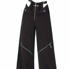 画像をギャラリービューアに読み込む, ファスナー付きパンツ女性用ストレートハイウエストカジュアルパンツコーデュロイワイドパンツ韓国insトレンド