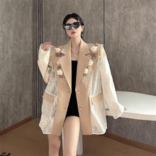 画像をギャラリービューアに読み込む, モード系 刺繍 長袖 ビッグシルエット ゆめかわいい 奇抜 派手 ジャケット トップス ダンス 衣装 ヒップホップ コスチューム 韓国ファッション 大きいサイズ 個性的 服 原宿系 オーバーサイズ レディース ガールズ きれいめ