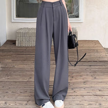 画像をギャラリービューアに読み込む, 韓国ファッションフレアパンツ美脚見えカジュアルレデイーズ気質パンツレデイーズハイウエストパンツ