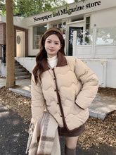 画像をギャラリービューアに読み込む, Poloポロカラーコットンコート秋冬厚くて暖かいルーズコットンコート韓国ファッションレデイーズカジュアトップス
