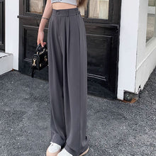 画像をギャラリービューアに読み込む, 韓国ファッションフレアパンツ美脚見えカジュアルレデイーズ気質パンツレデイーズハイウエストパンツ